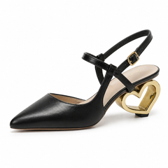 Golden Heart Luxe Heels (Christian Dior)
