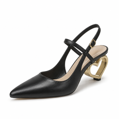 Golden Heart Luxe Heels (Christian Dior)