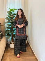 Ajrak Embroidered 2PC