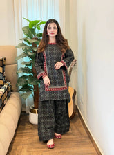 Ajrak Embroidered 2PC