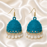 Aqua Pearl Jhumki