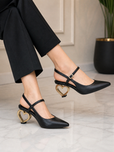 Golden Heart Luxe Heels (Christian Dior)