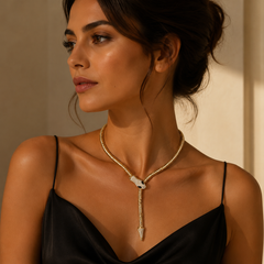 SerpentSpark Gold Necklace
