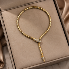 SerpentSpark Gold Necklace