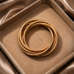 TwistVibe Gold Bangle