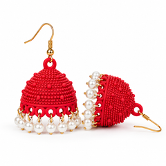 Cherry Pearl Jhumki