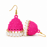 Fuchsia Pearl Jhumki