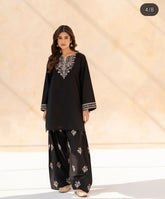 Black Golden Embroidered 2 PC