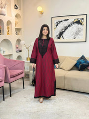 Amber Black Red Embroidered 2 PC