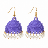 Lilac Pearl Jhumki