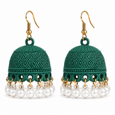 Emerald Pearl Jhumki