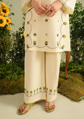 CREAM PARROT EMBROIDERED 3 PIECE