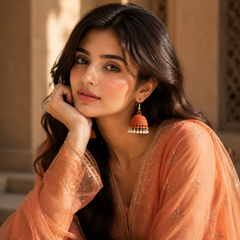TerracottaPearl Jhumki
