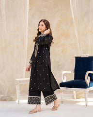 Black Hock Embroidered  2 PC