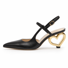 Golden Heart Luxe Heels (Christian Dior)