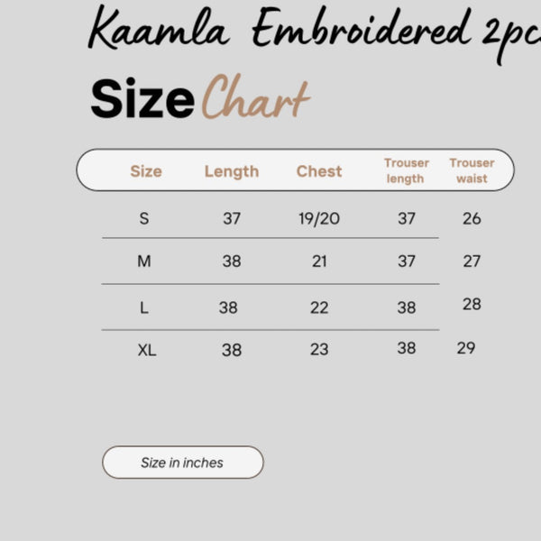 Kammla Embroidered 2 PCS