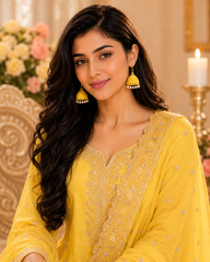 Lemon Pearl Jhumki