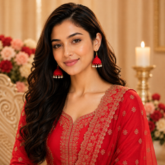 Cherry Pearl Jhumki