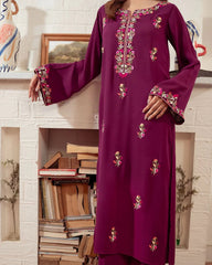 Rosebud Embroidered 2PCS