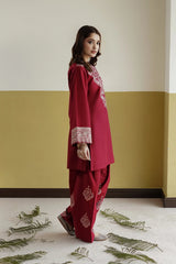 Red Embroidered 2 PC