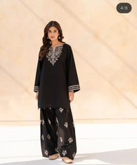 Black Golden Embroidered 2 PC
