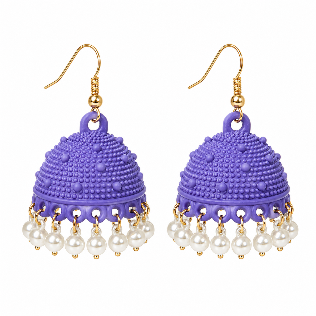 Lilac Pearl Jhumki