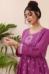 Allure Stitched 2 PCS Embroidered  Suit