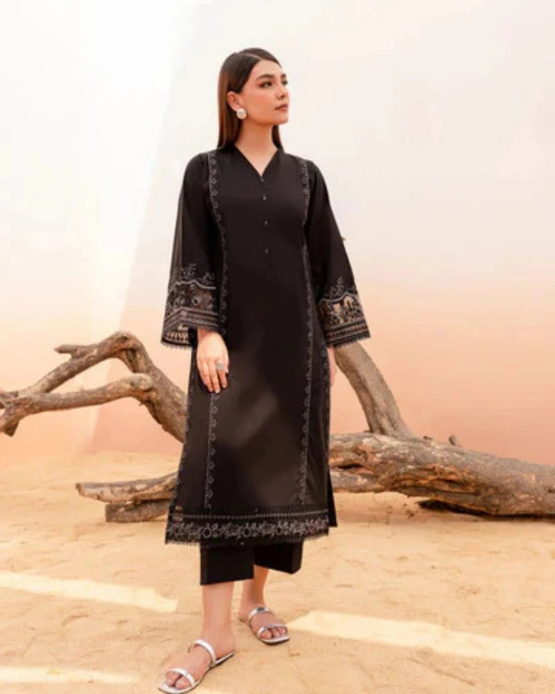 Azure 2Pc Embroidered Lawn Suit