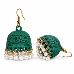 Emerald Pearl Jhumki