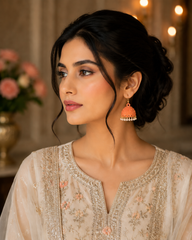 Apricot Glow Jhumki