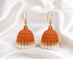 TerracottaPearl Jhumki