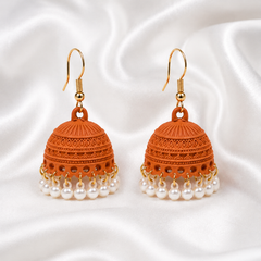 TerracottaPearl Jhumki