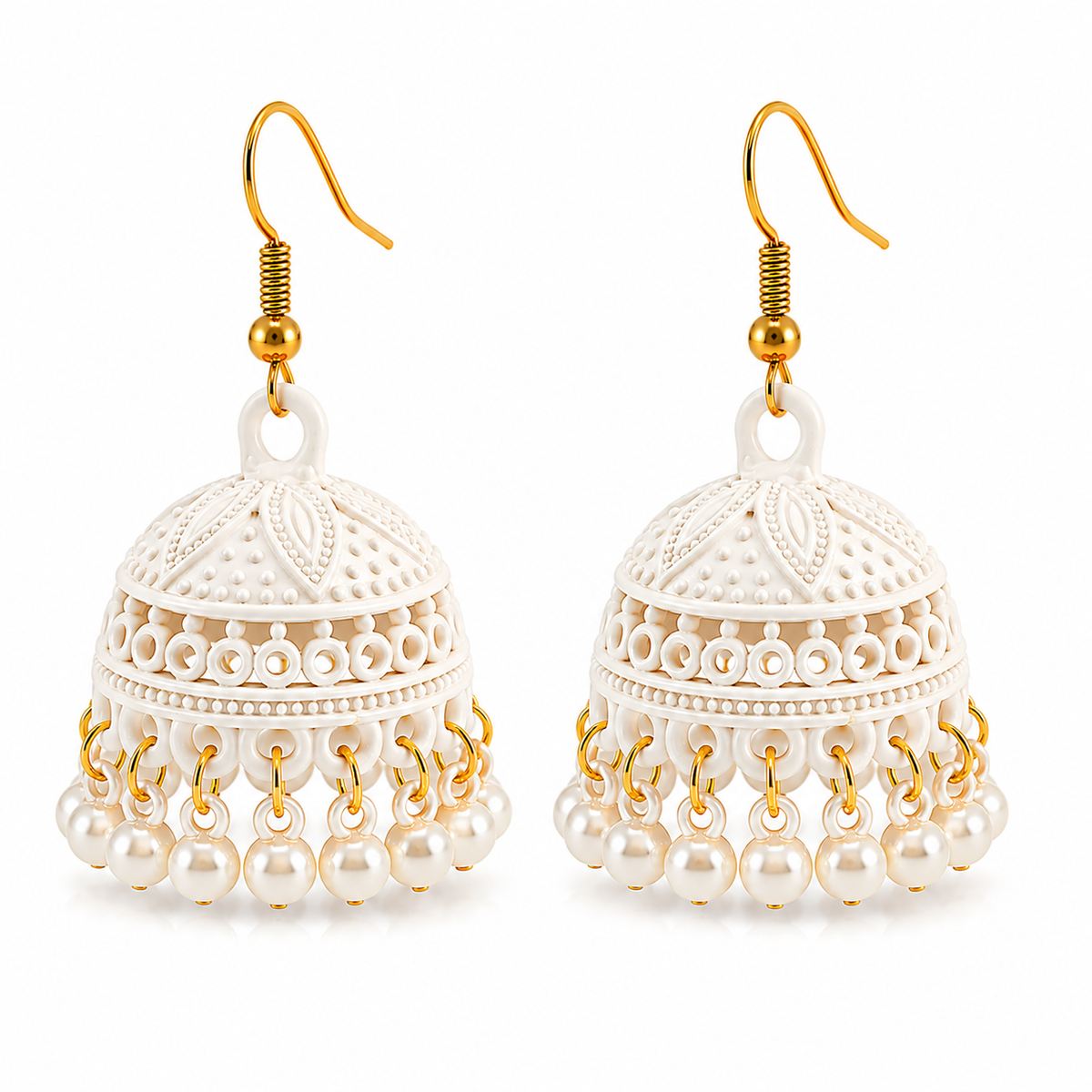 WhitePearl Jhumki